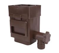 Jeffergarden Adaptador de Filtro de Bajante, Protector de Hojas de Canalón de Plástico para Tubo de Drenaje de 3 y 4 Pulgadas, Fácil Instalación, Resistente a la Intemperie, Ahorro de Espacio, para