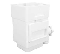 Jeffergarden Adaptador de Filtro de Bajante, Protector de Hojas de Canalón de Plástico para Tubo de Drenaje de 3 Pulgadas y 4 Pulgadas, Fácil Instalación, Resistente a la Intemperie, Ahorro de (WHITE)