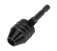 Jeffergarden Adaptador de Portabrocas sin Llave de 1/4 de Pulgada, Aleación de Aluminio Duradera, Perforación con una Sola Mano, Convierte Destornillador Eléctrico para Uso Automotriz y Doméstico