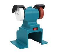 Jeffergarden Amoladora de Banco Inalámbrica con Muelas de Grano Grueso y Fino, Compatible con Baterías BL1830B BL1840B BL1850B para Afilado de Metal y Pulido