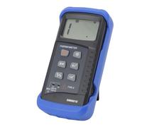 Jeffergarden Amplio Rango de Medición, Pantalla LCD Retroiluminada, Conmutación de Unidad de Temperatura, Pantalla LCD ABS Medidor de Temperatura Probador de Termopar Voltaje de Batería 3.5,