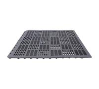 Jeffergarden Baldosa de Drenaje Entrelazada 30x30cm PVC Antideslizante Gris | Alfombrilla de Ducha, PVC Engrosado, Antideslizante, Duchas, Piscinas, Modular Cortable, Fácil Limpieza