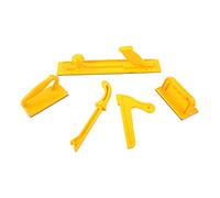 Jeffergarden Bloque de Empuje y Varilla de Seguridad para Herramientas de Mesa de Enrutador de Carpintería, Diseño de Plástico Herramientas Esenciales de Protección de Seguridad con Parte Inferior