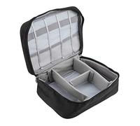 Jeffergarden Bolsa de Almacenamiento Bolsa de Almacenamiento Portátil de Nailon y Poliéster 24,5x18x10cm Organizador con Cremallera de Rejilla Múltiple para Viajes, Hogar, Armario Debajo de la Cama,