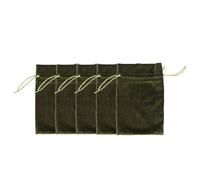 Jeffergarden Bolsa de Regalo de Terciopelo de 5 uds., Bolsa de Almacenamiento de Dados con Cordón Suave y Cierre Seguro para Joyería, Pulsera, Cartas de Tarot, Juegos de Runas (GREEN)