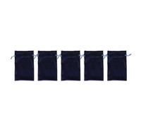 Jeffergarden Bolsa de Regalo de Terciopelo de 5 uds., Bolsa de Almacenamiento de Dados con Cordón Suave y Cierre Seguro para Joyería, Pulsera, Cartas de Tarot, Juegos de Runas (BLUE)