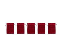 Jeffergarden Bolsa de Regalo de Terciopelo de 5 uds., Bolsa de Almacenamiento de Dados con Cordón Suave y Cierre Seguro para Joyería, Pulsera, Cartas de Tarot, Juegos de Runas (rojo)