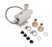 Jeffergarden Bomba de Circulación de Calentador de Agua Solar, Bomba de Circulación de Agua DC 12 V sin Escobillas, 8 L Mínimo de Cabeza 212 °F ABS de Alta Temperatura para de Caliente Solar Riego