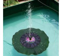 Jeffergarden Bomba de Fuente Solar ABS Bomba de Agua Solar 7V 1.4W con 4 Boquillas 180L H IP68 para Baño de Pájaros Estanque Piscina Decoración de Jardín Inicio Rápido a la Luz del Sol