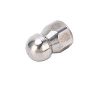 Jeffergarden Boquilla de Manguera de Alta Presión Boquilla de Chorro de Alcantarillado de Acero Inoxidable 5000 PSI 212F Nariz de Botón Fijo Orificio 4.0 con Conector Rápido de 1 4 Pulgadas para