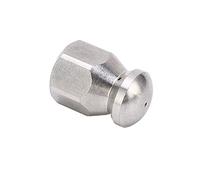Jeffergarden Boquilla de Manguera de Alta Presión Boquilla de Chorro de Alcantarillado de Acero Inoxidable 5000 PSI 212F Nariz de Botón Fijo Orificio 4.0 con Conector Rápido de 1 4 Pulgadas para