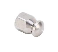 Jeffergarden Boquilla de Manguera de Alta Presión Boquilla de Chorro de Alcantarillado de Acero Inoxidable 5000 PSI 212F Nariz de Botón Fijo Orificio 4.0 con Conector Rápido de 1 4 Pulgadas para