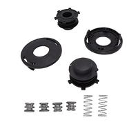 Jeffergarden Cabezal de Recambio para Cortadora de Hilo Carrete de Línea | Juego de repuesto de carrete de cabezal de corte, piezas de carrete de línea ABS 4002 713 3017 con cubierta y resorte para