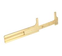 Jeffergarden Calibrador de Latón Vernier Regla de Bolsillo Medidas de Bolsillo Escalas Altas Mini Metal Mecánica Deslizante Calibrador de Latón Vernier Medidor de Doble Escala con Escalas en Mm y