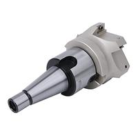 Jeffergarden Fresa de ángulo Recto de 6 Flautas BAP400R, NT30-FMB27 Portabrocas de Boquilla con Fresa de 6 Flautas APMT1604 Insertos para Fresado Rápido (NT30-FMB27+80 disco de cuchill 1604APMT