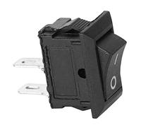 Jeffergarden Interruptor Basculante de 2 Pines KCD11, Encendido, Apagado, 2 | Construcción de Nailon PA66, Resistente a la Corrosión, Bloque de Terminales Plateado, 3A 250 VCA, 6A 125 VCA, para