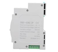 Jeffergarden Interruptor de Transferencia Automática de Doble Potencia | Corriente Nominal 2P 63 A, Voltaje de Aislamiento de 690 V, Material de PC Retardante de Llama, Contactos Plateados, de CA