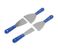 Jeffergarden Juego de 4 Raspadores de Masilla de 1,5 Pulgadas, 2,5 Pulgadas, 3, 4, Raspador de Pintura de Acero Al Carbono, Herramienta para Paneles de Yeso con Bolsa de