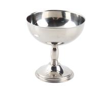 Jeffergarden Juego de Tazas de Helado de Acero Inoxidable 304, Tazón de Postre con Patas y Cuchara, Taza de Helado Redonda Retro, Porción Reutilizable para, Pudín, Ensalada, Yogur, Cumpleaños,