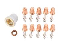 Jeffergarden Kit de Consumibles para Cortador de, 23 Piezas, Boquillas, Puntas, Electrodos, Tazas con Latón, Aleación de Zinc, Acero Inoxidable para Antorcha de PT60 PT40 IPT60 IPT40