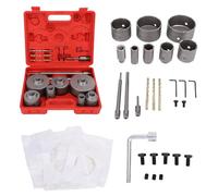 Jeffergarden Kit de Sierra Perforadora para Hormigón, 7 Piezas, Juego de Sierra Perforadora de Acero de Tungsteno de 30 a 110 Mm con Conector de Rápido de Vástago SDS Plus Max, Bolsa para Polvo para