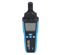 Jeffergarden Medidor Digital de Temperatura y Humedad (Termómetro e Higrómetro) con Funciones de Máx./Mín./Promedio, Retención de Datos, Punto de Rocío y Bulbo húmedo; Ideal para