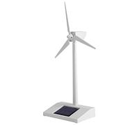 Jeffergarden Molino de Viento de Energía Solar Juguete ABS Molino de Viento con Energía Solar 14 X 9 X 26 Cm Velas Giratorias Modelo de Enseñanza y Decoración del Hogar para Niños Exhibición de