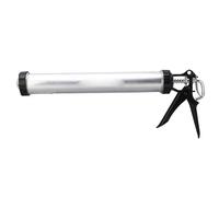 Jeffergarden Pistola de Calafateo de 600 Ml, Herramienta de Calafateo de Aire, Removedor de Lechada de Silicona, Pistola de Manual de Aleación de Aluminio con 10 Boquillas para Calafatear Pegamento
