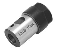 Jeffergarden Portabrocas de Bloque de Pinza ER16, Portabrocas de Metal de Alta Resistencia C20 ER16 40L con Rosca en Espiral, Opciones de 6 Mm, 8 Mm, 10, 12, 16 para Fresadora de Torno (10mm)