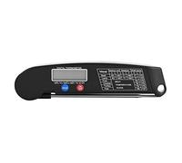 Jeffergarden Termómetro Digital LCD para Alimentos, Termómetro de Carne con Sonda Plegable para Cocina, Parrilla de Barbacoa, de Lectura Instantánea, para Barbacoa con Gancho Magnético para y Cocina