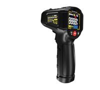 Jeffergarden Termómetro Infrarrojo Pistola de Temperatura Termómetro Láser sin Contacto con Orientación Multipunto Relación 12:1 D:S -58F a 1112F para Automoción HVAC Cocina Eléctrica Uso (BLACK)