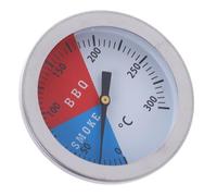 Jeffergarden Termómetro para Barbacoa, Medidor de Temperatura de Parrilla de Horno de Acero Inoxidable, Puntero de Esfera Grande de 52 Mm, Monitoreo de 32 a 572 °F para Barbacoa, Ahumador, Hornear,