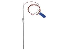 Jeffergarden Termopar Tipo T de Medición de Precisión, Termopar Roscado Tipo T de Acero Inoxidable, Sonda de 5 Mm de Diámetro y 285 Mm con un par de Tapones -200 ℃ ~ 350 ℃, Sensor de Temperatura de