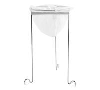 Jelly Strainer Stand - 29 cm de acero inoxidable, de malla de nailon reutilizable, filtro de gancho estable, juego de conservas de servicio pesado Jampers caseros