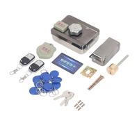 Jelquix Cerradura de Puerta de Entrada sin Llave, Cerrojo Inteligente, Cerradura Electrónica de Fácil Instalación, Llave de Respaldo, 2 Controles Remotos, 2 Baterías AA