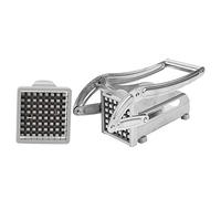 Jelquix Cortador de Patatas Fritas de Acero Inoxidable, Trituradora de Verduras Profesional, Máquina Cortadora de Patatas Fritas para Cocina, Cortador de Seguro No Tóxico con Estructura Integrada,