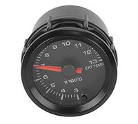 Jelquix Indicador de Temperatura de Gases de Escape, Puntero de Números Transparentes de 2 Pulgadas/52mm de Diámetro para Entusiastas del Automóvil