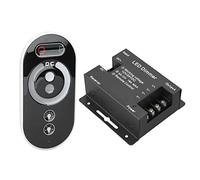 Jenivaint LED Dimmer Mando a Distancia Control Táctil | Atenuador LED remoto para tiras de luces Control táctil Control remoto inalámbrico RF 12V CC Aleación de aluminio