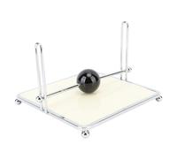 Jenivaint Servilletero Cuadrado, Dispensador de Servilletas de Hierro y Madera Compuesta con Barra de Bola Central, 5,9 X 5,9 X 4,1 Pulgadas, Decoración de Mesa Vintage para Cocina, Comedor, (leche