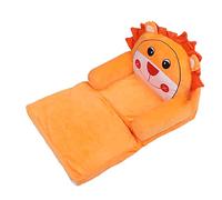 Jenivaint Sofá para Niños Sillón Plegable para Niños Pequeños Cama de Tela Esponja Silla de Lectura Abierta de 2 Capas con Reposabrazos Anchos Forma Animal para Dormitorio Sala de Juegos Pequeños (2