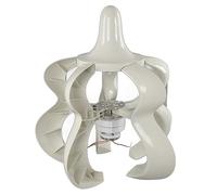 Jenivaint Turbina Aerogeneradora de 12V 24V, Fibra de Nailon de Eje Vertical de 5 Palas con Controlador, para Híbrido Marino Doméstico (200W)