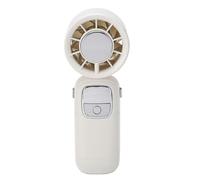 Jenivaint Ventilador de Mano, Ventilador Turbo Portátil Recargable con Batería de 4000 MAh, Velocidad Ajustable Continua, Pantalla Digital, Motor sin Escobillas para Viajes, Exter (DC3~6V)