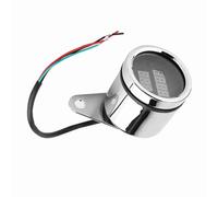 Jenivaint Voltímetro y Tacómetro Digital LED para Motocicleta, Calibre 2 en 1 de Metal con Pantalla Roja y Azul, Odómetro Universal de 12 V, Velocímetro, Alternativa para Motociclistas