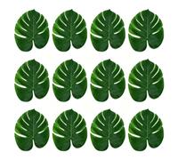 Jenngaoo 12 Piezas Hojas de Palma Artificiales, Hojas de Monstera Artificiales Plantas Artificiales Decorativas Tropicales Hojas de Palma para Decoración de Bodas Hawaiano Cumpleaños Fiestas Mesa