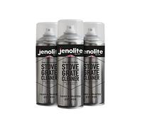 JENOLITE Limpiador de rejilla de estufa | Elimina marcas, hollín, cenizas, carbono, grasa y alquitrán | Ideal para quemadores/estufas de leña, chimeneas y barbacoas Rejillas para estufas | 3x400ml