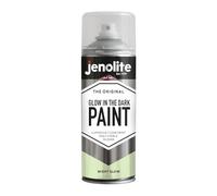 JENOLITE Pintura en Spray Brillante en la Oscuridad | PINTURA LUMINOSA NIGHT GLOW | 400ml | Multisuperficie | Visible Solo en la Oscuridad | Ideal para Arte, Manualidades, Señalización