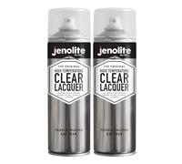JENOLITE Spray de laca transparente de alta temperatura | 650°C + | 2x500ml | Mejora y protege las superficies contra la corrosión y los daños causados por los rayos UV | sellador que no amarillea