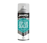 JENOLITE Stop Leak Spray Sellador | BLANCO | 400ml | Sellador de fugas para canalones y tejados planos | Impermeable | Rellena, sella y detiene fugas | Protección a largo plazo contra el agua