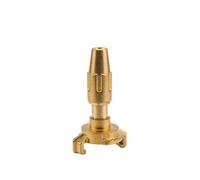 Jeringa de acoplamiento rápido de latón GARDENA para mangueras de 13 mm (1/2 "): conexión de acoplamiento rápido con chorro de agua ajustable e inhabilitado (7130-20)