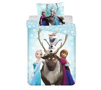 Jerry Fabrics Disney Frozen Snowflakes 03" Ropa de Cama para Niños Funda Nórdica 160 x 200 cm y Funda de Almohada 70 x 80 cm Algodón 100%